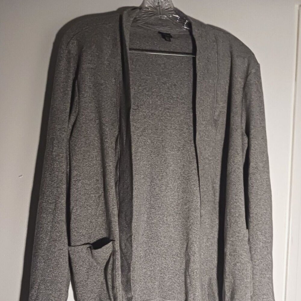 Womans Rafaella Studio Heather Gray Open Cardigan Size XLarge